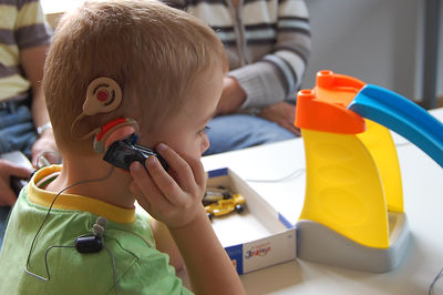 Im Institut für Hören und Sprache wird mit modernsten Methoden unterrichtet.